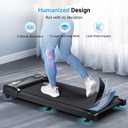 THERUN Walking Pad Under Desk Treadmill for Home/Office Small Walking Pad | 2.5HP, 0.6-3.8MPH, 300LBS Weight, Portable, Remote Control, Adjust Speed,Easy to Use, 40" Running Belt, Smart LED Display
