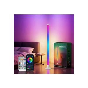 Corner Floor Lamp, Smart RGB LED Corner Lamp with App & Remote Control, 16 Million Colors & 200+ Scene Modes, DIY Assembly Standing Ambient Lighting for Living Room, Bedroom, Gaming Room