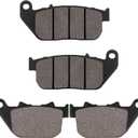 LOCOPOW Front & Rear Brake Pads for Harley Davidson Sportster 883 1200 XL1200C XL1200L XL1200N XL1200V XL1200X XL883 XL883C XL883L