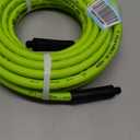 Flexzilla Air Hose, 1/2 in. x 50 ft., 1/2 in. MNPT Fittings, Heavy Duty, Lightweight, Hybrid, ZillaGreen - HFZ1250YW4