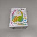 Headphones Kids Bluetooth 5.4 Wireless Play Time 68H Safe Volume Limit 85/94dB Over-Ear Foldable Headset,Fast Charging,with Aux Cord Built-in Mic for Toddler Child Pad Study Tablet Black