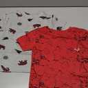 PREDAGEAR Boys Camo T-Shirts Bundle Pack, Toddler Kids Camouflage Short Sleeve Tees, Soft Crewneck Casual Shirts Size 4