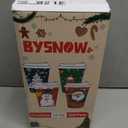 100 Pack 12 oz Paper Cups with Lids, Disposable Coffee Cups for Christmas, To Go Cups for Hot and Cold Drinks, Beverage