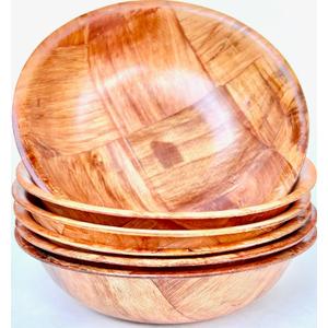 Wood Wooden Salad Bowl Set 6 (6 inches)