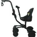 Englacha Uptown Rider Child Rides Alongside Stroller Attachment with Comfy Padded Saddle Seat Universal Fit for Most Strollers Quick and Easy to Use Designed for Safety