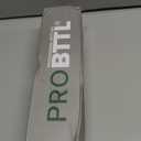 PROBTTL 32 Oz Borosilicate Glass Water Bottle with Time Marker Reminder Quotes, 1 Liter Leak Proof Reusable BPA Free Motivational Water Bottles with Silicone Sleeve and Bamboo Lid (Grey)