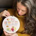 Afcancihe 4 Embroidery Kits, Cross Stitch Starter Kit for Beginners, Adult Needle Felting Tool, Comes with Printed Fabric, Embroidery Needle, Instructional Video, Craft Gift (Bringing Spring)