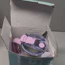 40 oz Tumbler with Handle and Straw Lid,Insulated Reusable Stainless Steel Water Bottle Travel MugCupholder Friendly Double Wall Vacuum Sealed Cup (Lavender Purple)