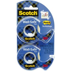 Scotch Cinta para pared, 3/4" x 650", transparente