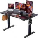 ErGear 48 X 24 Inch Height Adjustable Electric Standing Desk, Black | Smooth Height Adjustment, 4 Memory Presets, One-Touch Control, Stable Steel Frame, 176 lbs Capacity, Easy Assembly