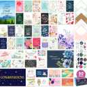 Decorably 50 Pack 4x6in Christian Greeting Cards Assortment Box with Envelopes and Stickers, 50 Religious Designs, Printed Message Inside - Birthday, Thank You, Congratulations, Wedding