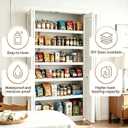 5 Pcs Wire Rack Covers 26x16x3 inch inch PVC Pantry Shelf Cover 0.31 inch Thick Removable Closet Wire Rack Shelf Covers,Decoration Kitchen Bathroom Office Shelving(Light Luxury White,26x16x3inch)