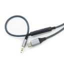 NewFantasia Type C USB C to 2.5mm Audio Cable Compatible with JBL Tune 760NC 770NC 720BT 510BT Live 660NC 770NC E55BT E65BTNC Headphone, Remote Volume Mic Compatible with iPhone 17/ Air /16/15/iPad