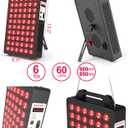 BONTANNY Red Light Therapy, 660nm 850nm 2-Wavelength Red Near Infrared Light Device with 60 Dual Chip Clinical Grade LEDs, Remote Control, Timer for Face, Body, Skin, Pain Relief, BO-300 (Black)