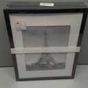 upsimples 11x14 Picture Frame Set of 5, Display Pictures 8x10 with Mat or 11x14 Without Mat, Wall Gallery Photo Frames, Black