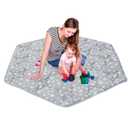 Hexagon Playpen Mat, Baby Playmat Fits Regalo Portable Play Yard 48 Inch and hiccapop 53" PlayPod Playpen, 6 Panel Playpen Mattress Non Slip Pad Mat