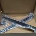 4 Pack - 18 inch Black Hidden L Shelf Bracket (1/5 Inch Thicked) Iron Floating Shelf Brackets Rustic Industrial Metal Brackets for Shelf Support