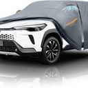 Waterproof Corolla Cross(2020-2026) Car Cover with Breathable Vents, [2025 Upgrade] Premium Covers with Cotton Liner and Zipper Door (Custom Fit Toyota Corolla Cross+Towel+Bag)