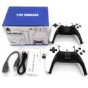 2.4G Wireless Game Controller Set, Dual Gamepad with USB Receiver, White and Black, Classic Game Console Support, 10 Simulator Compatible