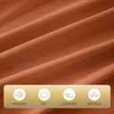 Full Sheet Set,4 Pieces Hotel Luxury Breathable Soft Microfiber Bedsheets, Anti Pilling Deep Pockets Easy Care Bed Sheets, Brunt Orange