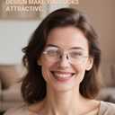 TERAISE Rimless Reading Glasses for Women,3 Pack Blue Light Blocking Reading Glasses,Ultralight Frameless Reader, +1.5