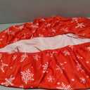 homing Rectangle Table Cloth Cover, Waterproof Polyester Elastic Fitted Tablecloth, Fits for 6 Foot Folding Tables, Washable Table Protector for Picnic, Camping, Easter (Snowflakes, 30" x 72")