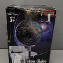 USA Toyz Illuminated World Globe with Stand - 3in1 STEM Globes for Adults and Kids, Constellation Map, Built-In LED Night Light Lamp, Easy to Read Texts, Non-Tip Base, 13.5 Inch Tall, 9 Inch Diameter