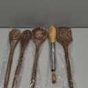 Elegant 5-Piece Walnut Wood Kitchen Utensil Set  Non-Scratch, Heat-Resistant Cooking Utensil Set with Kitchen Tongs, Spoons, Spatula & Ladle  Lightweight, Durable & Perfect for Daily Use or Gifting