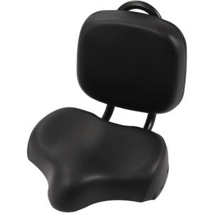 Bike Seat Bike Seat for Men and Women Comfortable Extra Wide Bicycle Seat Bike Saddle Comfort Soft Back Rest Cushion for Tricycle Mountain Exercise Bike (Black)