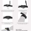 Bandini Nylon Sports Watch Band Strap - 20mm, 22mm, 18mm, 24mm, 26mm - Hook Loop & Fastening - Waterproof - Black, Red, Blue, Green, Orange (Black / Stainless Steel Clasp)