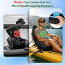 Paddleboard Seat, Kayak Accessories Chair for Paddle Board Fishing Sup Adjustable Cushion with Back Support for Sit On Top Boat Rafting Padded Seats Behind
