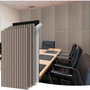 WoveN SounD Acoustic Panels, Black, 4 Pack, 47.2x23.6 in | Self-Adhesive, Peel and Stick, NRC 0.95, Refined Sound, Echo Reduction, Studio, Home, Office, Gaming Room