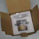 Brushed Nickel Tub Drain Lift &Turn Tub Trim Set with Two-Hole Overflow Faceplate Conversion Kit Assembly, Hidrop Bathtub Drain Replacement Trim Kit and Universal Fine/Coarse Thread