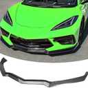 Front Bumper Lip Splitter Spoiler Fit for Chevy Corvette C8 Stingray 1LT/ 2LT/ 3LT/ 1LZ/ 2LZ/ 3LZ 2020-2025 Air Chin Body Kit Exterior Accessories Carbon Fiber Style