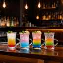 3.3oz Mini Beer Mugs with Handle for Party (Set of 4), Vodka, Tequila, Great for Father, Husband, Birthday or Friend Party Present