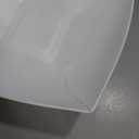 Restaurantware-Moderna 8 Ounce Fancy Plastic Bowls, 10 Square Disposable Salad Bowls - Durable, Heavy-duty, White Plastic Bowl, For Warm And Cold Foods, Pack of 4 