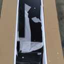 GarveeHome 75in Tall Black Bookcase, 6 Tier Wooden Book Shelf 47" Wide Farmhouse Display Bookshelf Storage Cabinet with Doors and Open Shelves for Bedroom Living Room Office