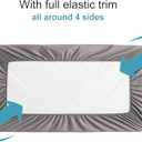 NTBAY 2 Pack Waterproof Mini Crib Mattress Protector, Quilted 24"x38" Fitted Mattress Cover - Machine Washable - Soft and Breathable Baby Mattress Pad Sheet for Mini Crib and Baby Playards, Smoke Grey