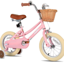JOYSTAR Girls Bike for 2-12 Years Old Toddlers and Kids, 12" 14" 16" 18“ 20" Retro Style Kids Bike with Training Wheels, 18 20 Inch Children Bicycle with Kickstand