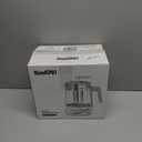 ICOOKPOT Hot Tea Maker Glass Electric Kettle with Infuser and Temperature Control,1.5L Stainless Steel 1200W Rapid Boiling,Programmable Control for your Favorite Teas and Coffee,Black