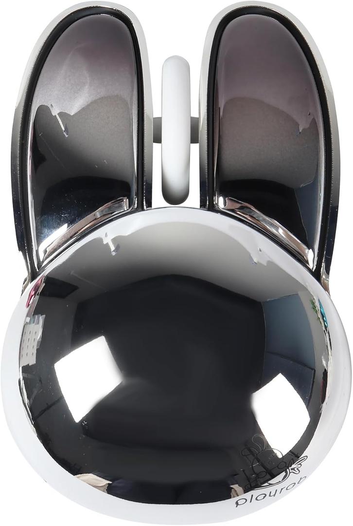 Wireless Mouse Cute Bunny Bluetooth Dual-Mode Computer Mouse Small Quiet USB Optical Silent Kawaii Rabbit Travel Cordless Mice for PC Laptop Computer Desktop iPad Macbook NoteBook Kids-Silver