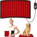 Red Light Therapy for Body, 20" Large 660nm 850nm LED Near Infrared Redlight Therapy Pad Belt Wrap for Neck Knee Shoulder Back Stomach Muscle
