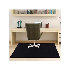 Office Clear Chair mat for Carpeted Floors, 36" x 48" Transparent Home Floor Protector Mat Chairmats, Heavy Duty Carpet Protector for Home, Flat Black