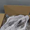 HOUSE DAY Heavy Duty Plastic Hangers 50 Pack, Non Slip Clothes Hangers with Rubber Grip and 360 Hook - Thin Plastic Hanger Space Saving - Coat Hanger White, Closet Organizer for Shirt, Pants, Suit