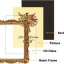 JANDERART Vintage Picture Frame 6x8 Inch, Antique Ornate Photo Frames with Glass Front, Baroque Design, Tabletop & Wall Hanging, Photo Gallery, Gold