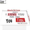 2 x Funny Father's Day Card Gift For Dad, Cute Birthday Card Gift for Daddy, Gift Idea for Men Him