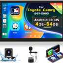 [4G+64G] Inefala for Toyota Camry 1997-2003 Android Car Radio Stereo with Wireless Carplay Android Auto, 9 Inch Touchscreen Dash Kit with WiFi GPS BT5.0 FM/RDS 32EQ SWC Backup Camera MIC