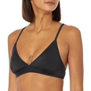 Amazon Essentials Womens Light-Support Classic Bikini Swimsuit Top (XX-Large, Washed Black)