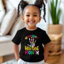 Hispanic Heritage Month Shirt Kids National Hispanic Heritage Month T-Shirt for Toddler Boys & Girls, 2T-8T (Black)