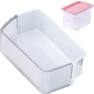 Rimous DA97-12657A Door Bin Refrigerator Door Bin Shelf (Left) Replacement for Samsung Refrigerator DA63-06867 AP5621270 2813223, Come with Food Storage Container